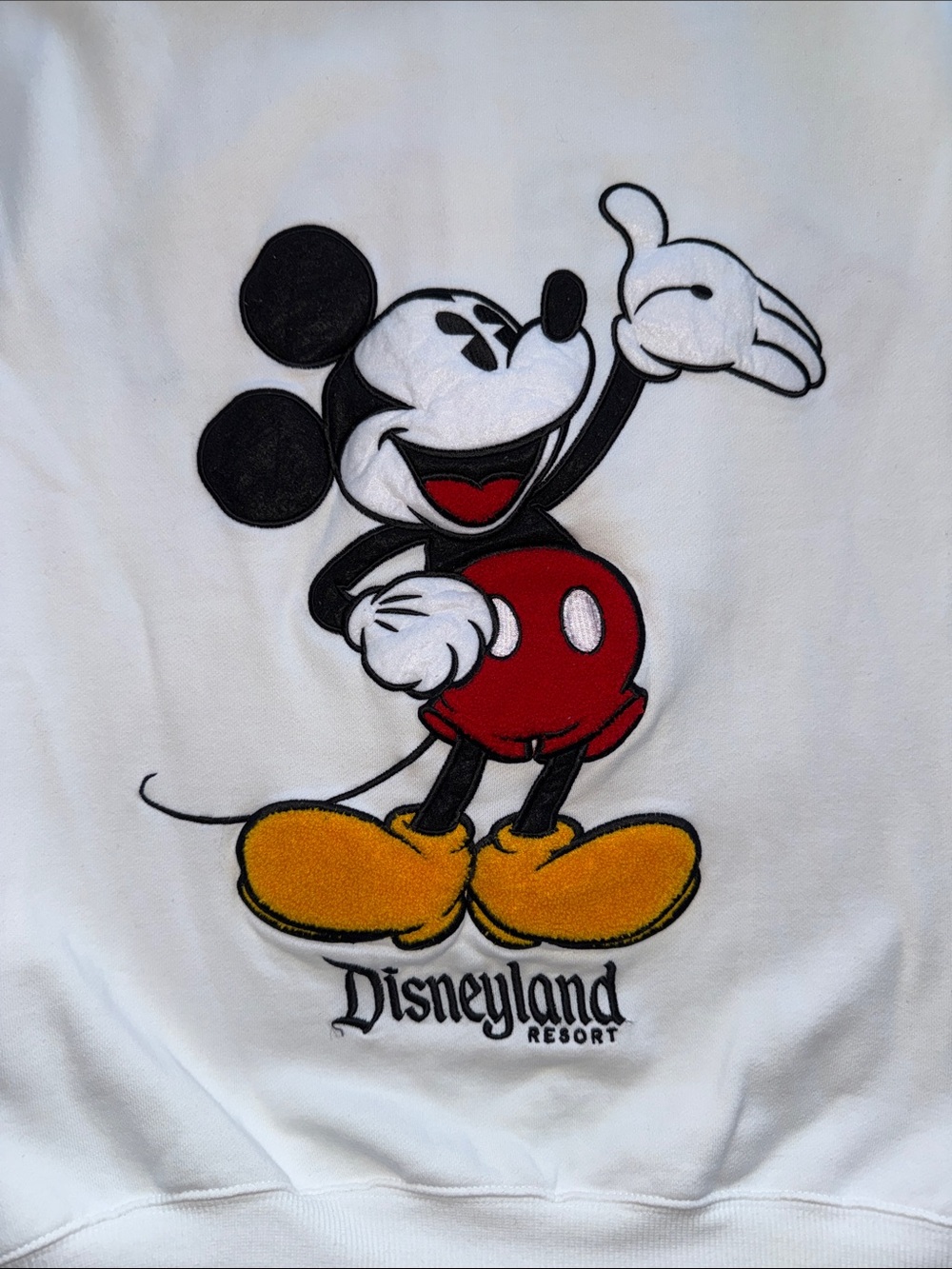Disneyland Resort Authentic Mickey Mouse White Zip Hooded Sweatshirt - Picture 5 of 9